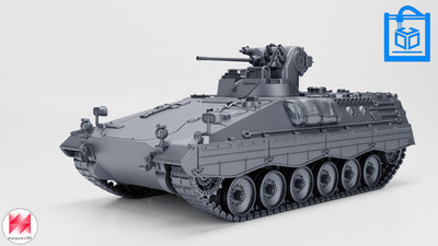 Marder 1A2 Wargaming Fahrzeugmodell 3D Druck mehrere Maßstäbe 1:35-1:16