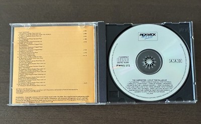 The Carpenters Live at The Palladium 1976 UK CD Pickwick Karen