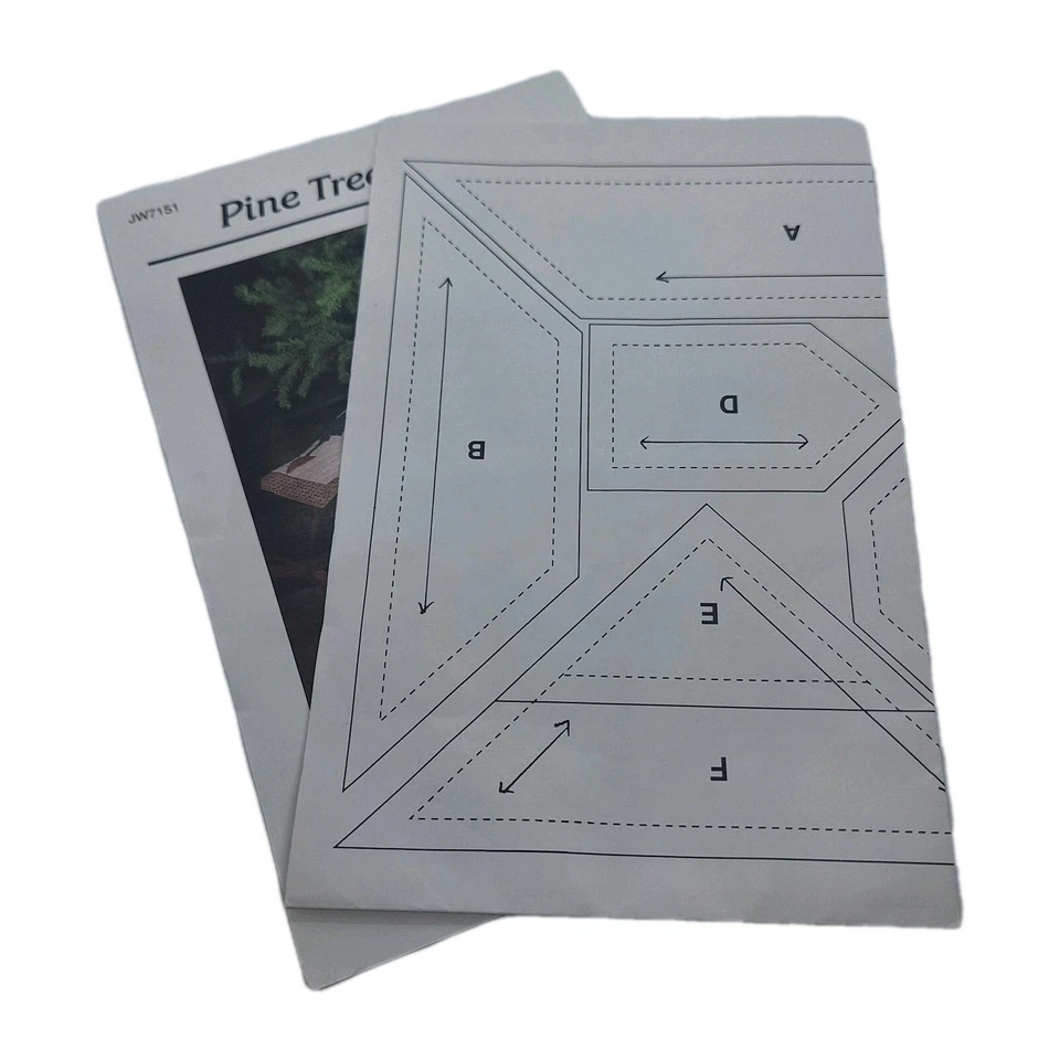 Pine Tree Skirt Quilt Johanna Wilson Thimbleberries Christmas Pattern UC FF - Image 4 of 4