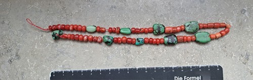 Vintage Natural Coral & Turquoise Necklace – 30g – Tribal / Ethnic Beads –... - Bild 11 von 11