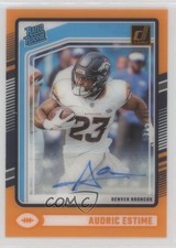 2024 Panini Clearly Donruss Rated Rookie Orange /249 Audric Estime #93 Auto rf2