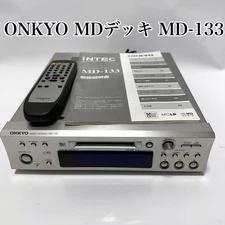 ONKYO MD-133 Hi-MD Mini Disc Recorder Silver High Speed MDLP Tested Working