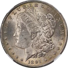 1891-CC Morgan Silver Dollar Spitting Eagle NGC MS61 VAM 3 Nice Strike