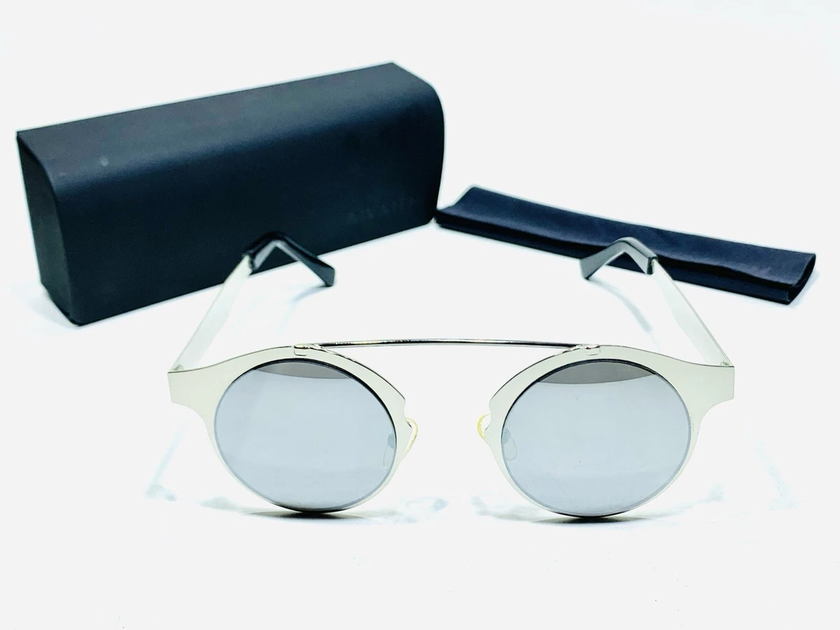 Spitfire Silver Lens Mirrored Sunglasses with Metal Double Bridge 1039086-Black-7da5a55a-.jpeg main image 2