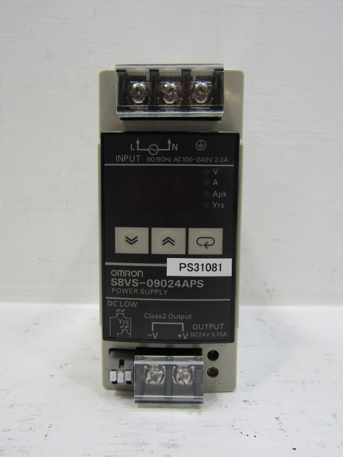 OMRON S8VS-09024APS Power Supply Unit Module 24V-DC 3.75A 100-240VAC 2.3A