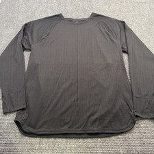 Nike YOGA Dri-Fit Long Sleeve Mens Medium Black Knit Stretch NWT 85 FB7775-010