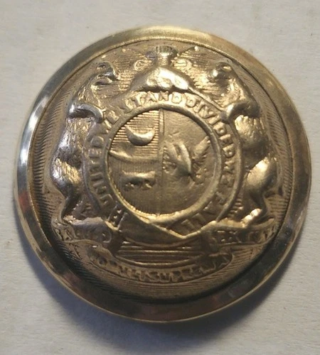 CONFEDERATE MISSOURI STATE SEAL 22.5mm COAT BUTTON ~ SUPERIOR / QUALITY