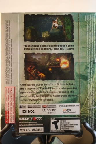 PS3 Playstation 3 Greatest Hits Uncharted Drake's Fortune SLEEVE Demo READ More - Picture 6 of 13