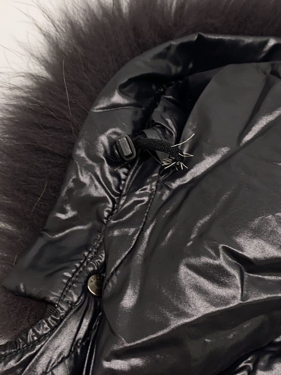 DUVETICA Long Down Jacket 40 Nylon Black D.1570.00.MFG-1035R