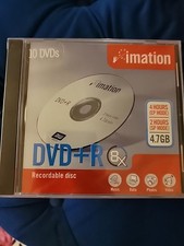 Imation 8X DVD-R 4.7GB Recordable Disc With Case - 17157, 10 Pack