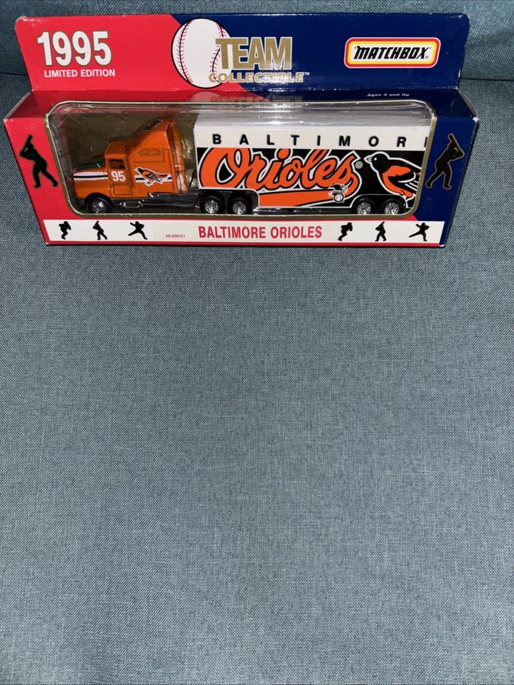 1995 BALTIMORE ORIOLES PETERBILT TRAILER/MATCHBOX/WHITE ROSE COLLECTIBLES - Image 2 of 3