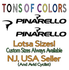 3 Pc Pinarello Bikes Die Cut Vinyl Frame Decal Set Cycling Bicycle Italian Cycle