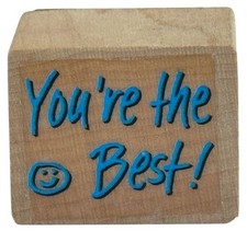 Youre The Best Wooden Rubber Stamp Card Making Words Scrapbooking Card Making