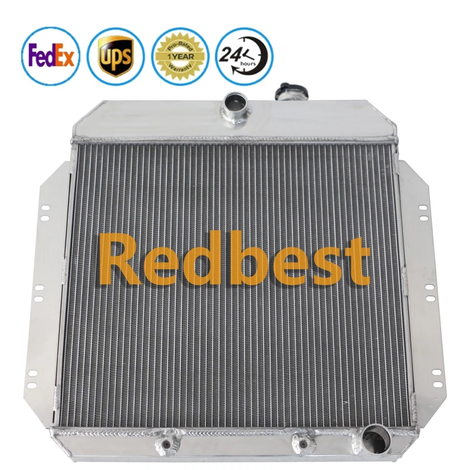 3Row Aluminum Radiator For 1960 1961 1962 Chevy C10 Pickup Truck V8 CC6062 Foto 3 de 4