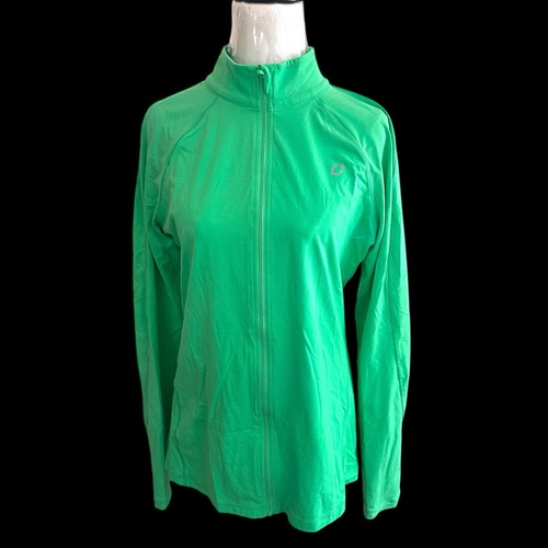 Lorna Jane Womens Jacket Size L Large Green Zip Long Sleeve Fitness Yoga Running - Picture 1 of 8