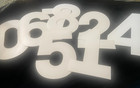 8 pieces 12in Plastic White Number Cake Stencil - baking tool - cake decorating — photo 1