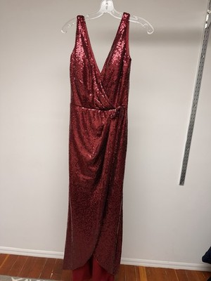 Jasmine Bridal B2 Bridesmaids Red Dress Size 8 Style# B203016