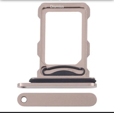 Für iPhone 16 Pro Ersatz Sim Tray Halter Slot Schwarz Premium Qualität UK