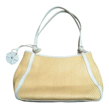 Fossil - Woven Leather Sholder or Handle - Purse - Tan -25082