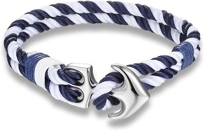 Nautica  Armband | Herren Damen | Edelstahl glänzend | Seemannsstil