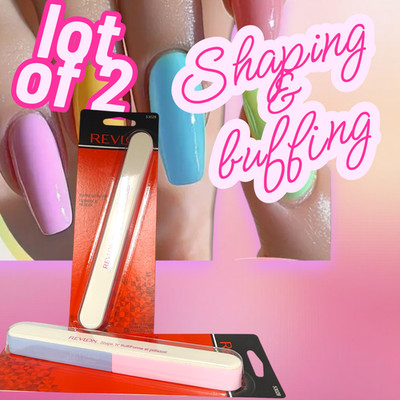 Revlon Nail Buffer Stocking Stuffers File Shaping & Buffing - Lot of 2 -