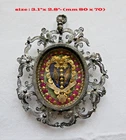 RELIQUARY WITH 2 RELIC ST. JOSEPH SPOUSE + ST. SEBASTIAN MARTYR