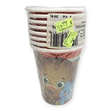 NOS Daniel Tiger’s Neighborhood Party 8 oz Cups 8pk 2017 Discontinued PBS Kids