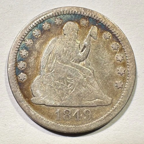1849-P Seated Liberty Quarter — photo from the most recent tracked eBay sale