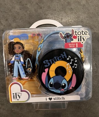 Disney ILY 4Ever TOTE TEENIES I Love Stitch Tiny Doll & Purse Series 1 - New!