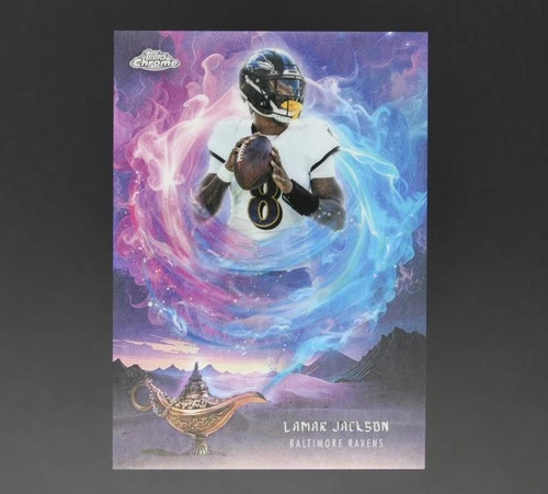 2025 Topps Chrome Lamar Jackson Base (RAW)