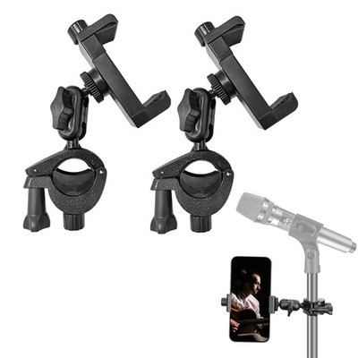 2 Pack Microphone Stand Phone Holder, JCWNIY Universal Mic Phone...
