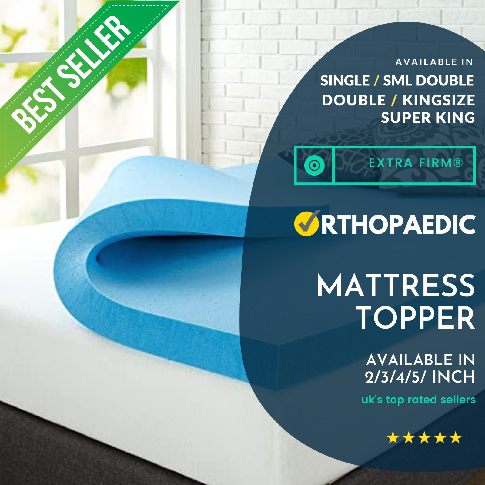 Extra Firm Mattress Topper _ Extra Firm Toppers _ ORTHOPAEDIC Topper