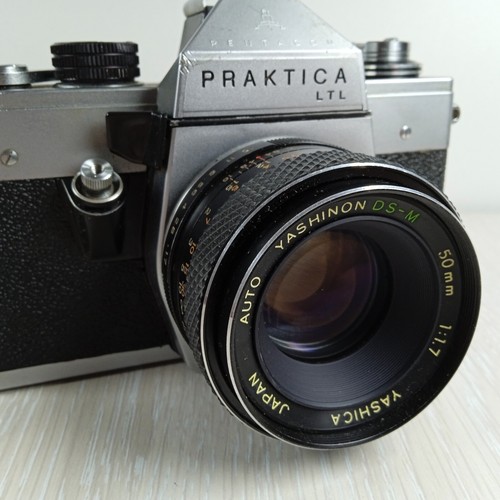 PRAKTICA LTL 35mm FILM CAMERA ,Yashica Yashinon DS*M 50mm Tested #0073E - Picture 2 of 20