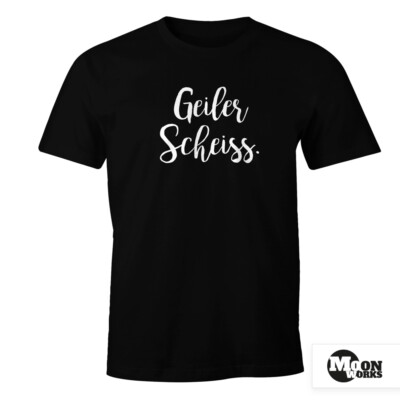 Herren T-Shirt Geiler Scheiss FunShirt Moonworks 