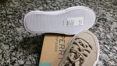 Nuevas Zapatillas Sperry Top Sider Niños Deckfin Junior Caqui Chambray 13,5M - Imagen 10 de 12
