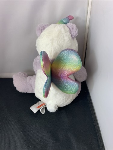 GUND Glitz Pandacorn Unicorn Panda Bear Butterfly Wings Purple 12" Plush BA - Picture 4 of 8