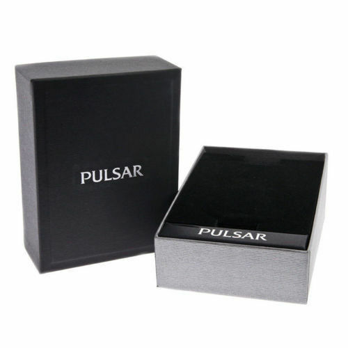 Pulsar PT3287 Men's Chronograph On The Go Black Stainless Steel Analog Watch - Picture 2 of 2