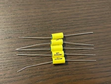 Qty 5 New .0022 uf 630v Yellow Film Capacitors Guitar Tube Amp Tone 222K 2200pf