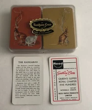 Vintage Reed Paper Group Southern Cross 2 Deck Kangaroo Playing Cards Australia
