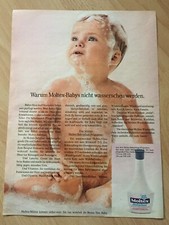Alte ORIGINAL REKLAME WERBUNG  1970  MOLTEX   Babybad Vlieswindel