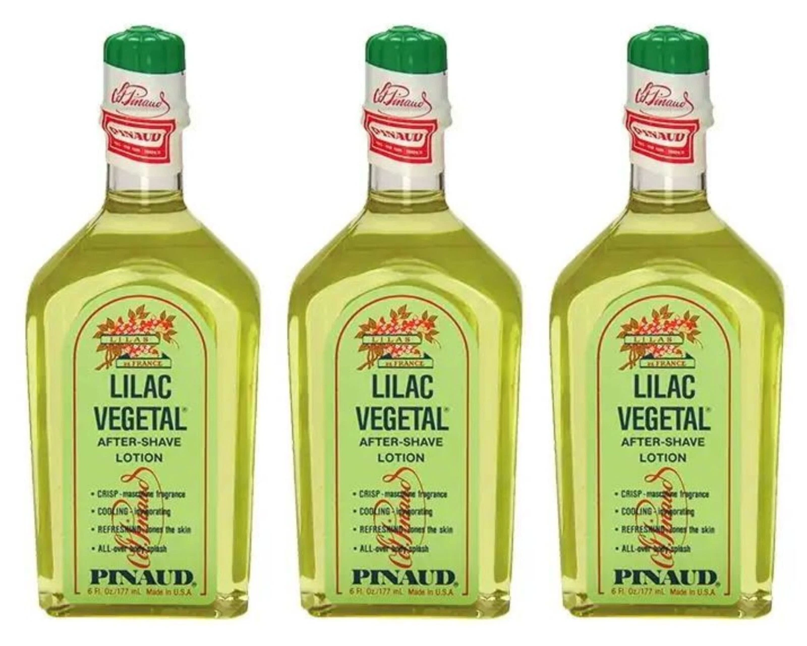 Clubman After Shave Lotion - Lilac Vegetal 6 fl oz each - 3 bottles Combo - Picture 1 of 1