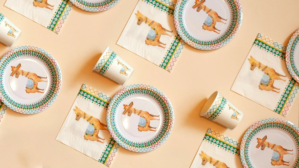 MEXICAN LLAMA DRAMA FUN DECORATIONS - PARTYWARE COMPLETE SELECTION - Image 4 of 4