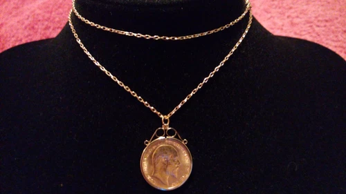 1909 Edward VII Gold Sovereign — photo from the most recent tracked eBay sale