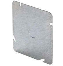 10-PK 4-11/16" SQUARE BLANK Electrical BOX COVER & Knockout APPLETON NEW B-8487