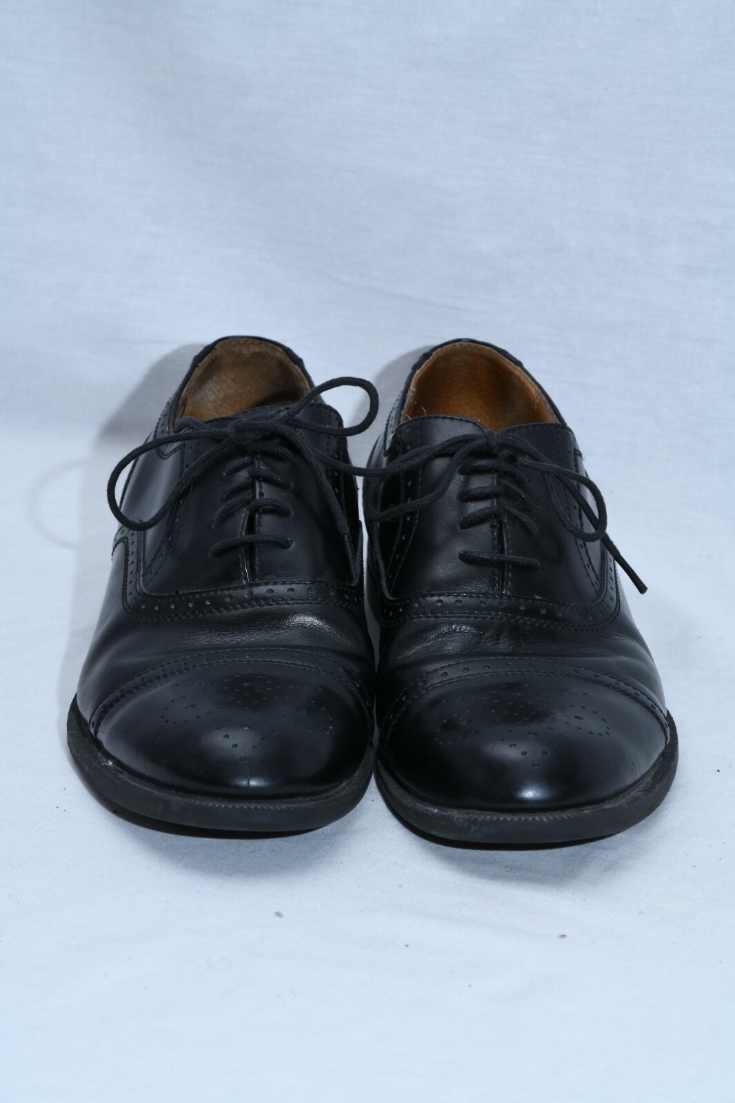 SAOLA Florsheim Oxfords 9D stringate in pelle nera da uomo