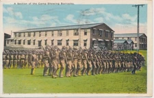 World War I Trenton New Jersey Dix Branch 5/31/1918 Barraacks March Postcard