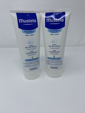 2x Mustela 2 In 1 Hair And Body Wash Cleansing Gel For Baby 6.76 FL. OZ Each