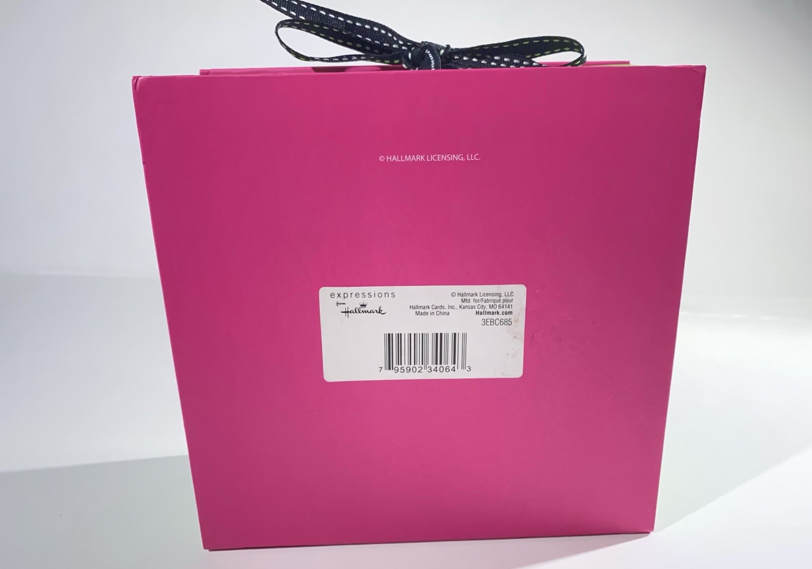 Hallmark Gift Box Stationery Expressions Pink Green Black Ribbon Tie eBay