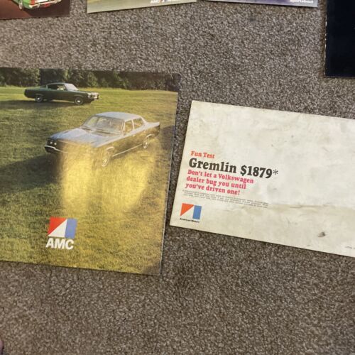 1972 1973 AMC Sales Brochure American Motors Post Cards Lot Amx Cardin Javelin - Picture 17 of 24