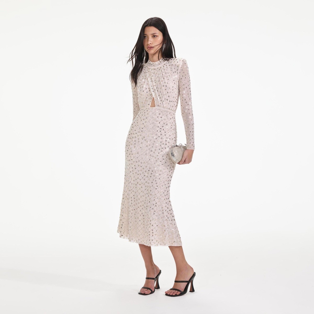 ★MEENDERI★ASYMMETRIC MESH DRESS - LIGHT GREEN★正規品/人気 Ophelia Lace Midi Dress by STYLESTALKER | Rent the Runway